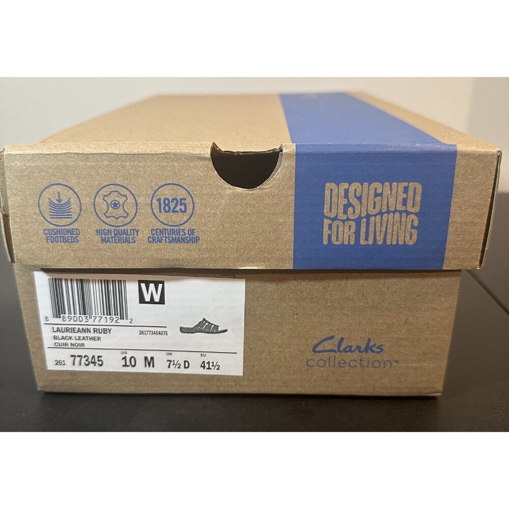 NIB Clarks Laurieann Ruby Women's Size 10 M Black… - image 8
